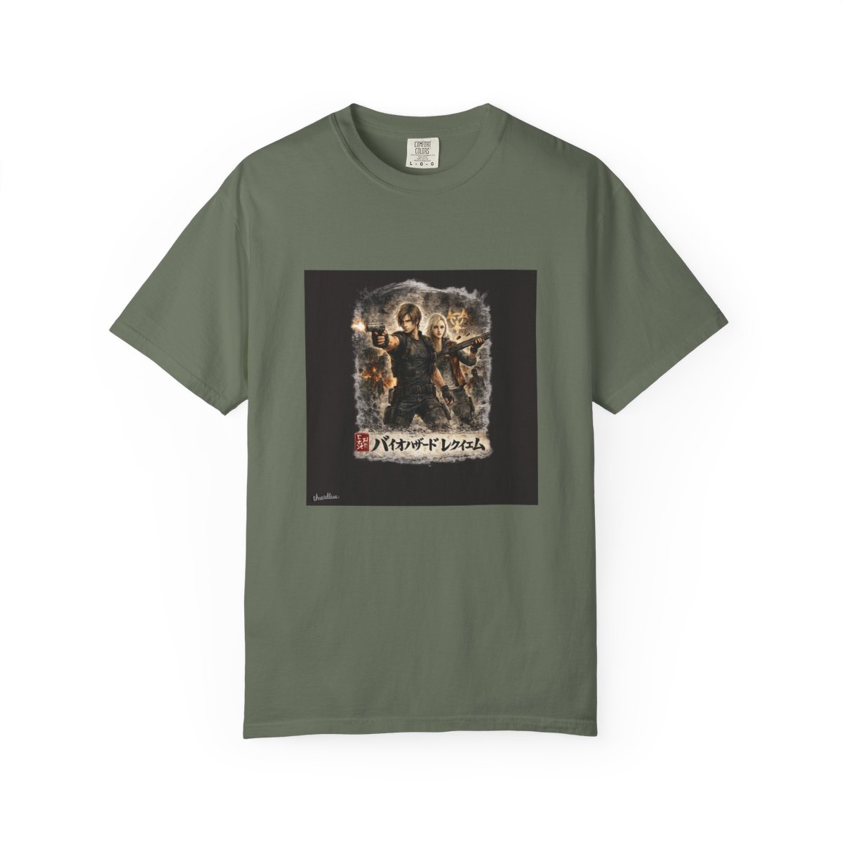 Resident Evil Requiem Sumi-e Inspired T-Shirt - alternate angle 4, merchandise
