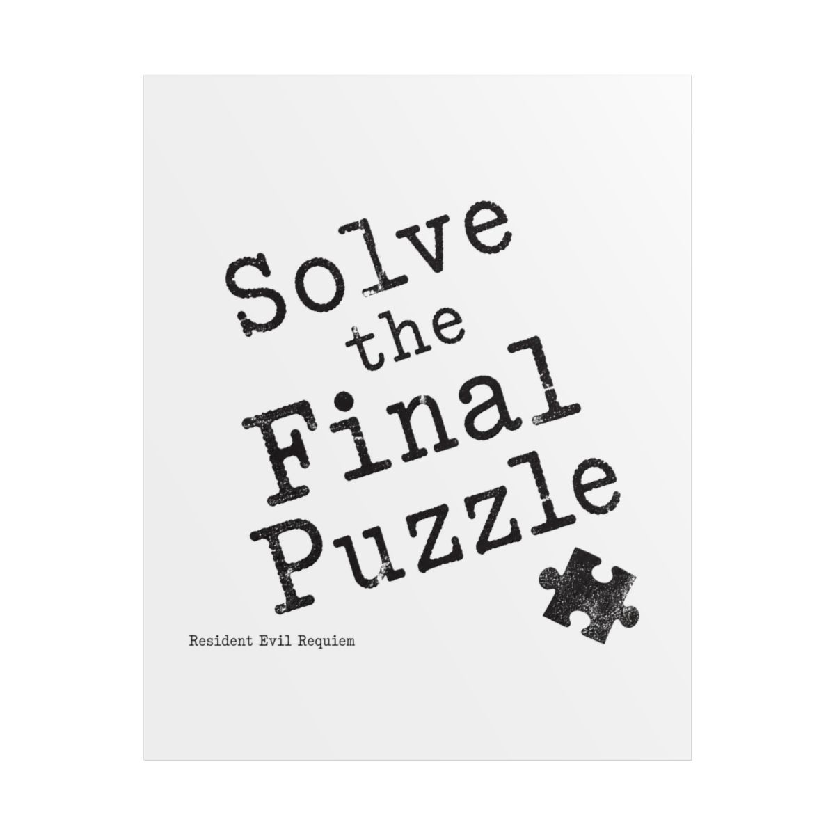 Resident Evil Requiem "Solve the Final Puzzle" Poster - Official Posters & Wall Art merchandise
