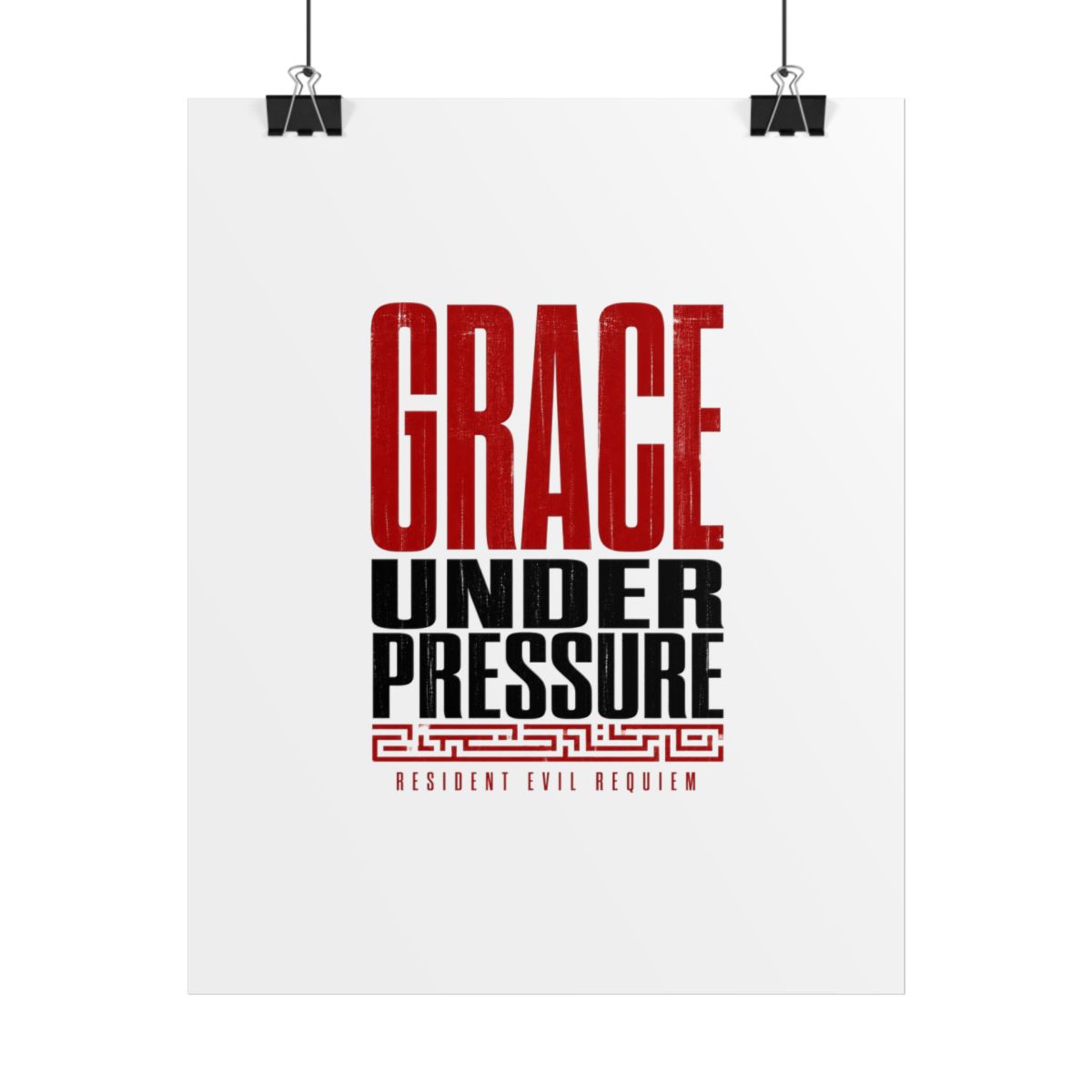 Resident Evil Requiem "Grace Under Pressure" Poster