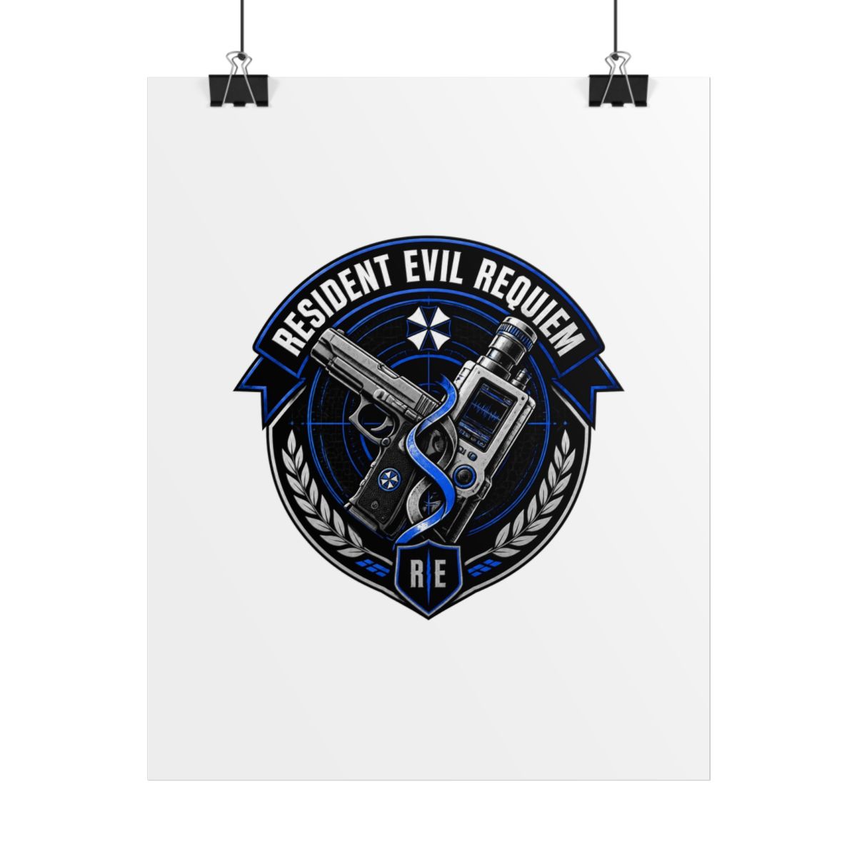Resident Evil Requiem Pistol And Grace Poster