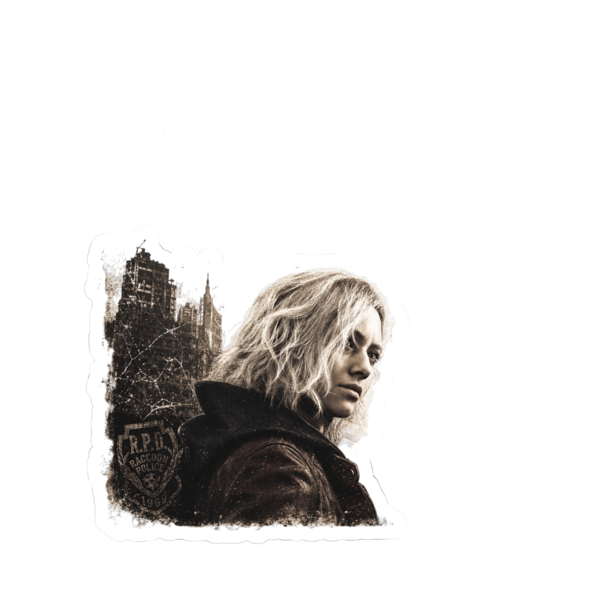 Resident Evil Requiem "RESIDENT EVIL" Sticker - alternate angle 3, merchandise