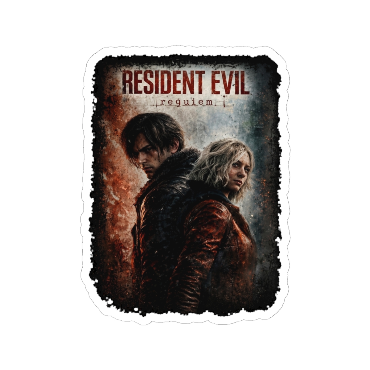 Vintage Resident Evil Requiem 2026 Sticker