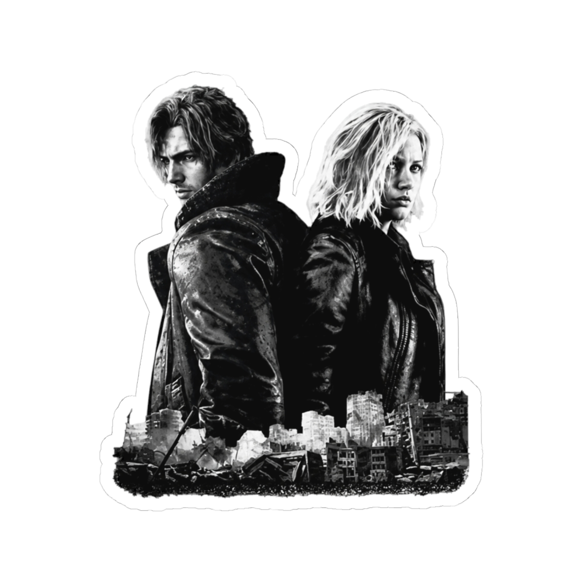 Resident Evil Requiem - Honor Resident Evil 9, Leon S. Kennedy Resident Evil 9 Requiem, Grace Ashcroft, Resident Evil Leon Kennedy Sticker - Official Stickers merchandise