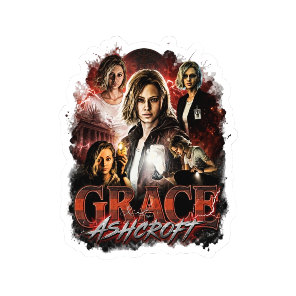 Grace Ashcroft -Resident Evil 9 Requiem Sticker | Resident Evil Requiem - alternate angle 3, merchandise