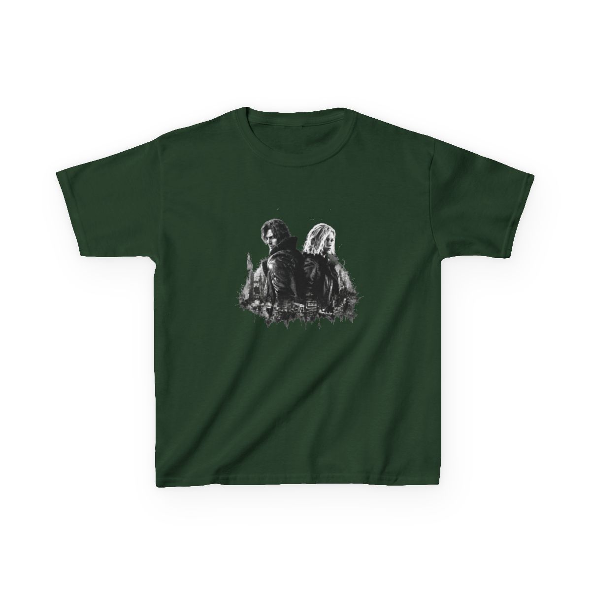 Resident Evil Requiem - Honor Resident Evil 9, Leon S. Kennedy Resident Evil 9 Requiem, Grace Ashcroft, Resident Evil Leon Kennedy Kids T-Shirt - alternate angle 2, merchandise