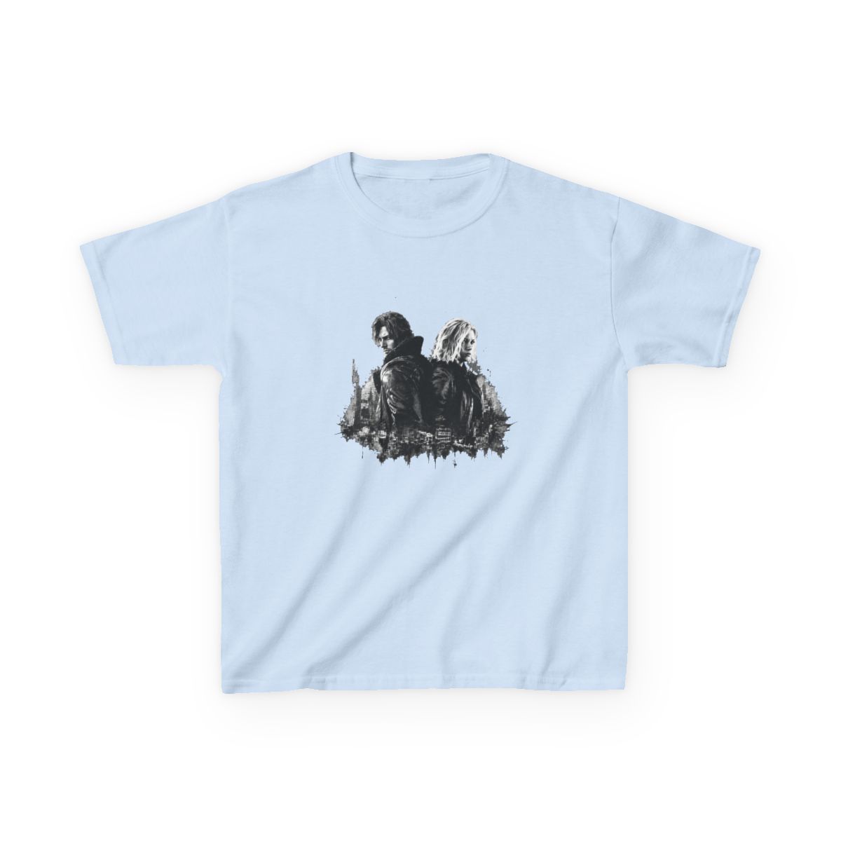 Resident Evil Requiem - Honor Resident Evil 9, Leon S. Kennedy Resident Evil 9 Requiem, Grace Ashcroft, Resident Evil Leon Kennedy Kids T-Shirt - alternate angle 3, merchandise